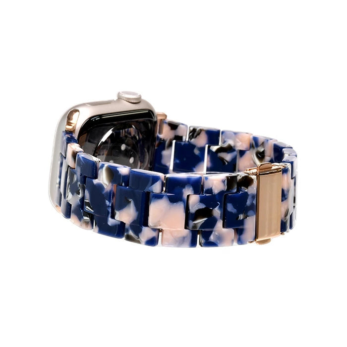 べっ甲 樹脂 かわいい アップルウォッチ バンド Apple Watch ベルト 女性に人気 レディース りんご堂 キャンディ ネイビー ピンク
