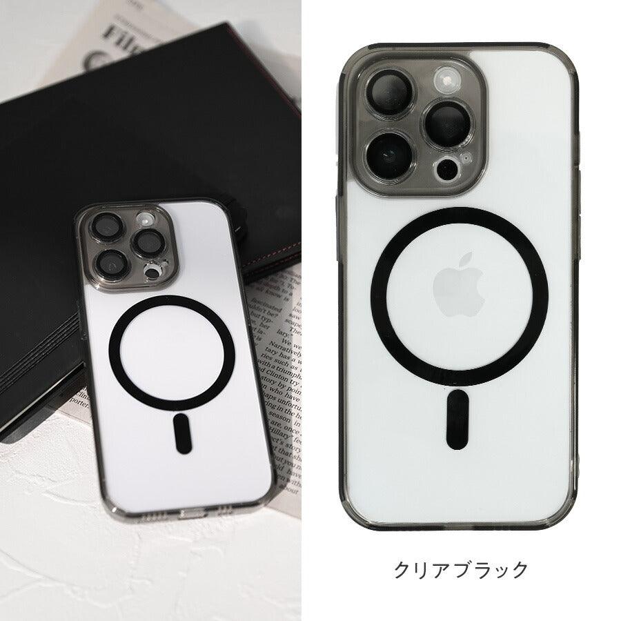 iPhone 16 ケース MagSafe 対応 iPhone 16 Pro ケース マグセーフ phone 16 Plus アイフォン 16 クリアケース iphone 16 Promax ワイヤレス 充電 対応 マグセーフ マグネット 式 スマホケース カメラカバー付き 軽量 透明ケース 可愛い TPU 押し活 MagSafe対応 対応機種 15 14 13 クリアブラック