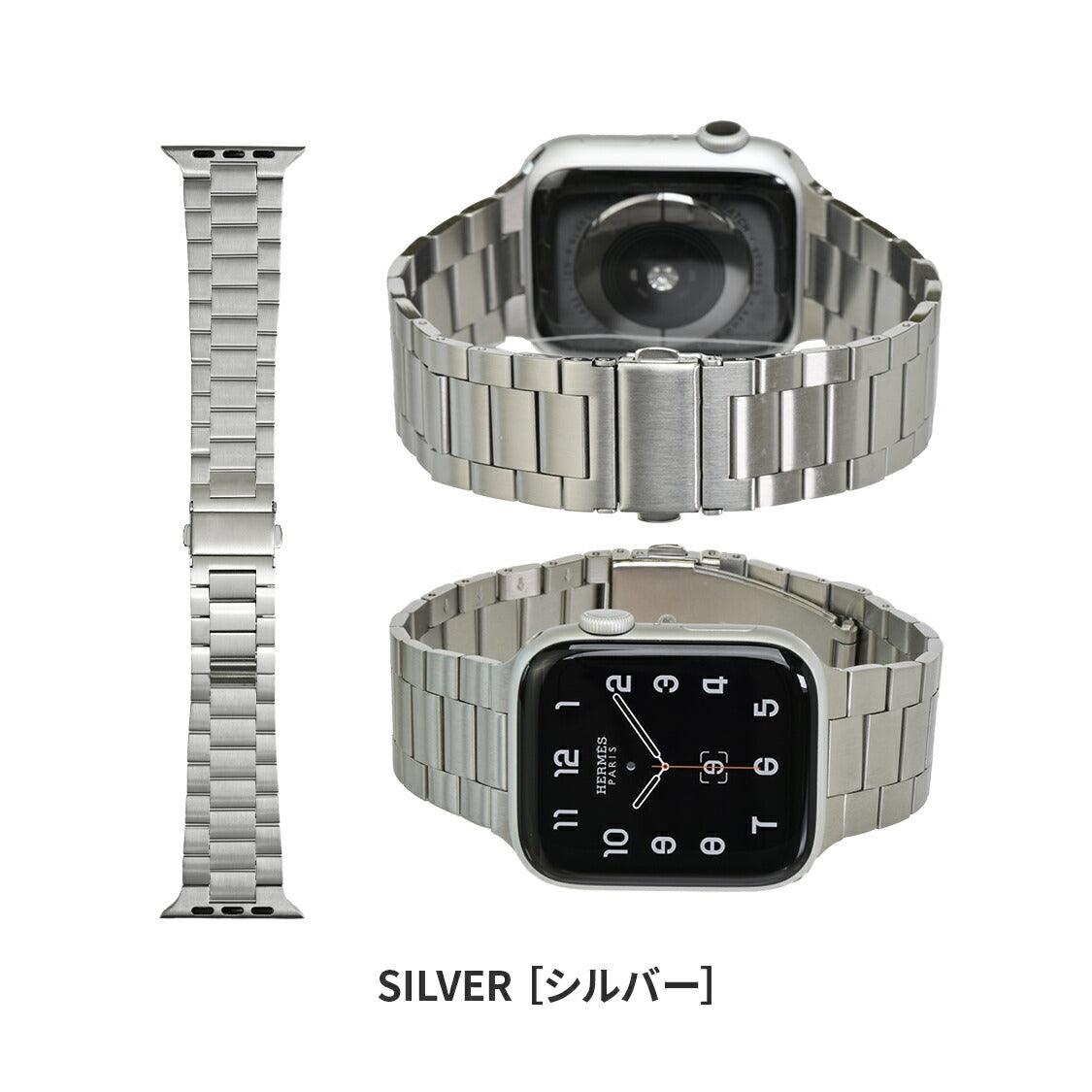 ソリッドスリム ステンレス メンズ 人気 アップルウォッチバンド Apple Watch メンズ おしゃれ ベルト シルバー