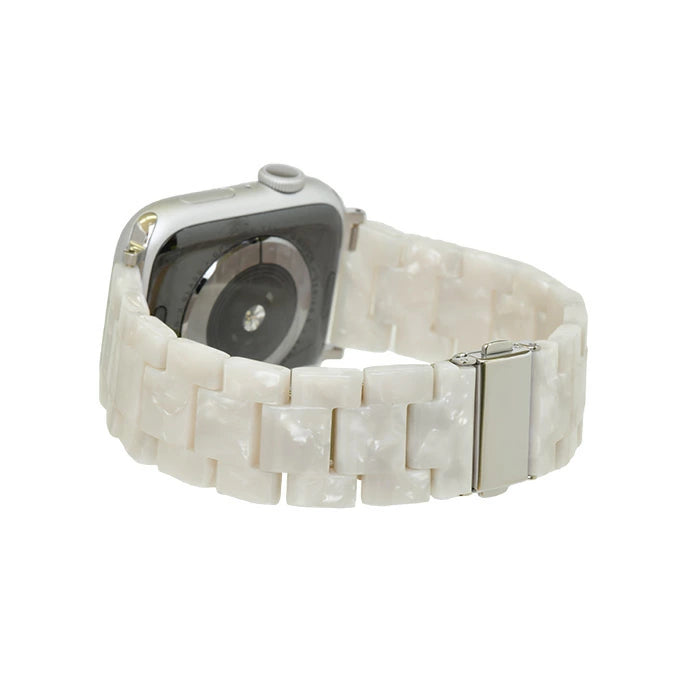 べっ甲 樹脂 かわいい アップルウォッチ バンド Apple Watch ベルト 女性に人気 レディース りんご堂 キャンディ ホワイト 白