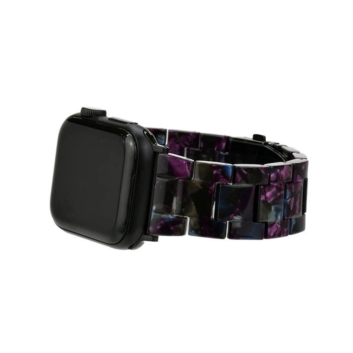 べっ甲 樹脂 かわいい アップルウォッチ バンド Apple Watch ベルト 女性に人気 レディース りんご堂 キャンディ 黒 ブラック