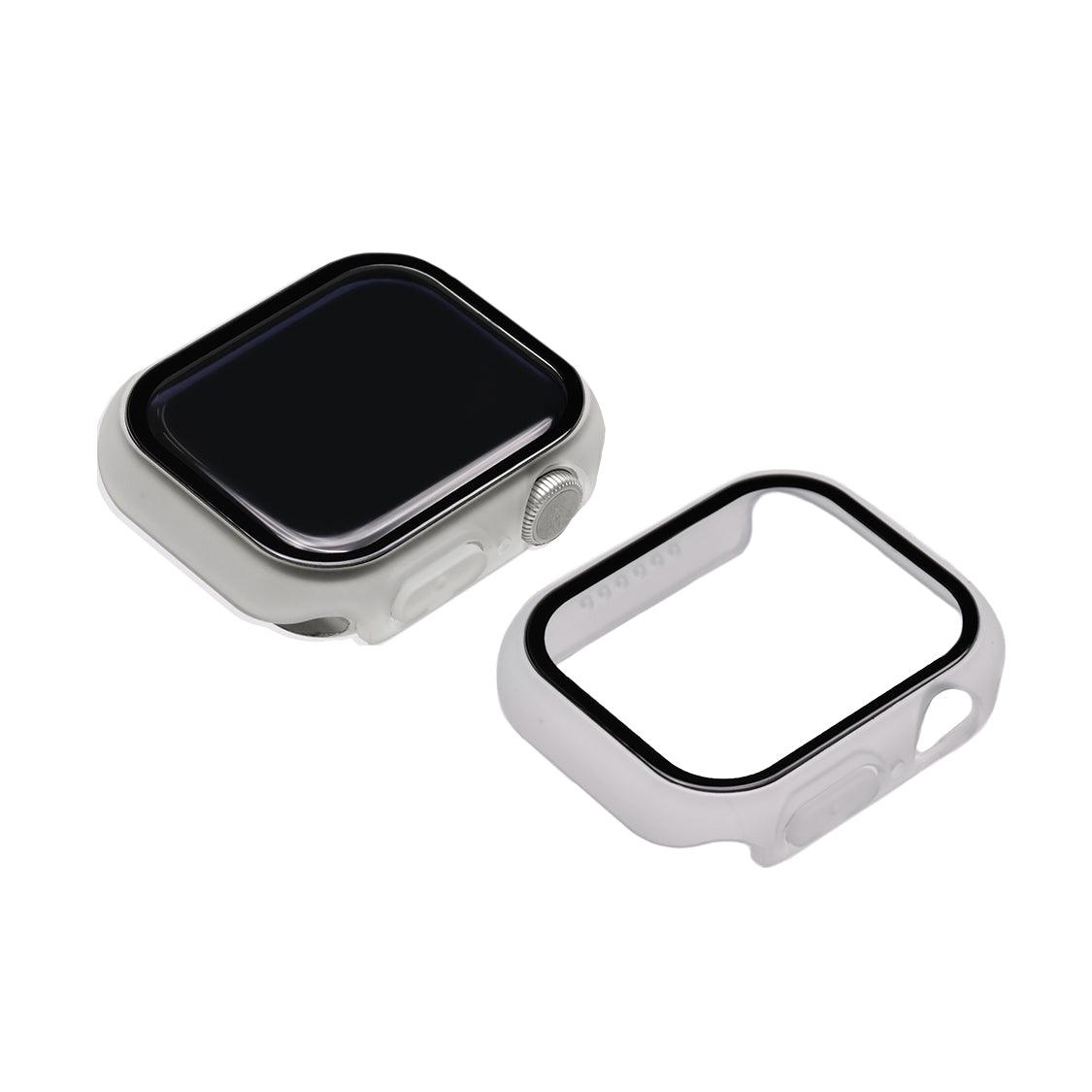 シンプル マット で かわいい AppleWatch(アップルウォッチ)カバー 画面 液晶 保護 ケース 41 42 44 45 46 mm スポーツ レディース 女性 メンズ | チアフルケース【Apple Watch10対応】 クリア