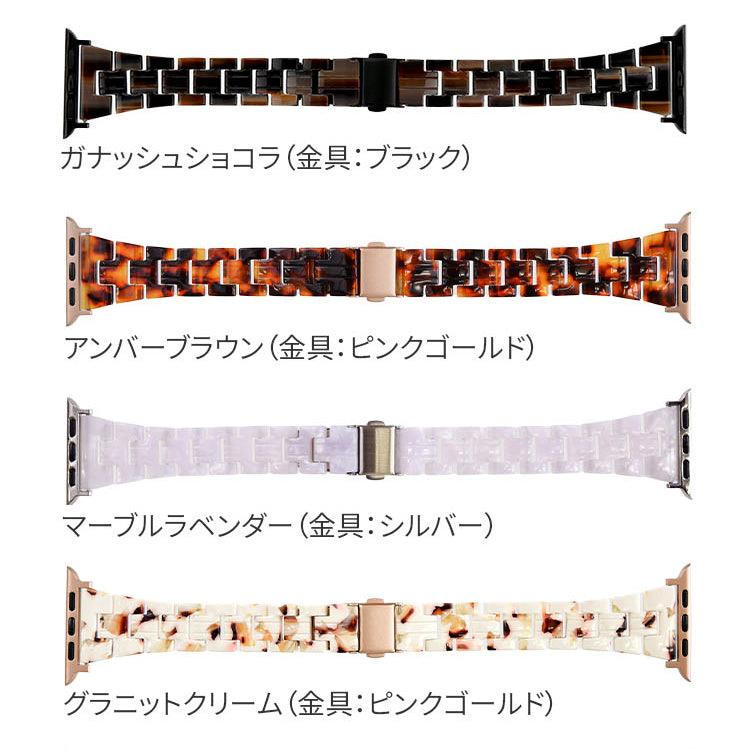 【シリーズ11・SE3対応】女性に人気なかわいい樹脂製のアップルウォッチバンド スリムなので手首が華奢に見える AppleWatch スリム樹脂製バンド レディース | キャンディスリム