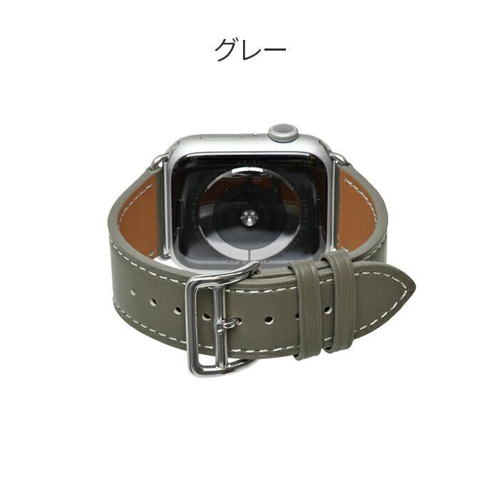アップルウォッチ Apple watch バンド ベルト 42mm 44mm 45mm 革 本革レザー 男性 ブランド メンズ レディース 女性 人気|りんご堂-グレー