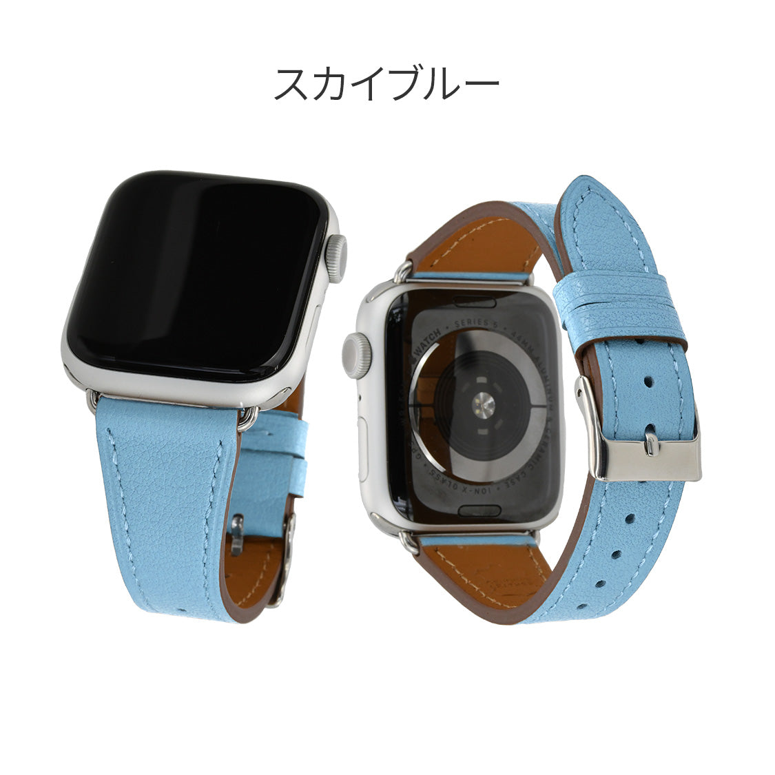 【ルーチェ】 アップルウォッチ バンド レディース 女性 おしゃれ 本革 くすみカラー ビジネス 仕事 49mm 46mm 45mm 44mm 42mm 41mm 40mm 38mm Apple Watch series 11 10 9 8 7 6 5 4 3 SE SE2 SE3 第2世代 ベルト ブランド 革 レザー   全機種対応 高級 メンズ かわいい くすみ 49mm Ultra りんご堂 ブルー