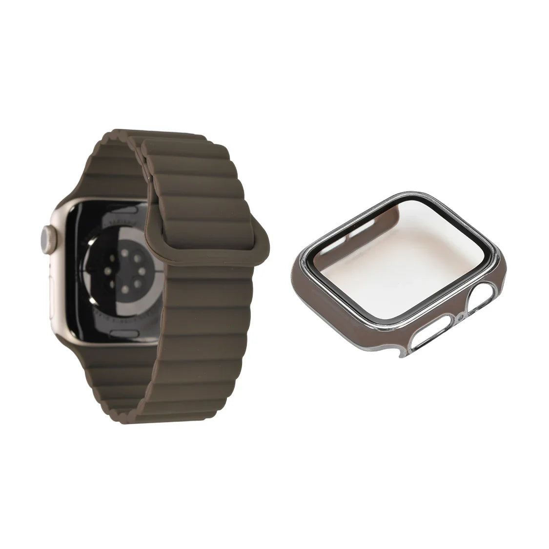 【シリーズ11・SE3対応】マグネット シリコン アップルウォッチ バンド Apple Watch ベルト 女性 レディース スポーツ 金属アレルギー | エブリィバンド