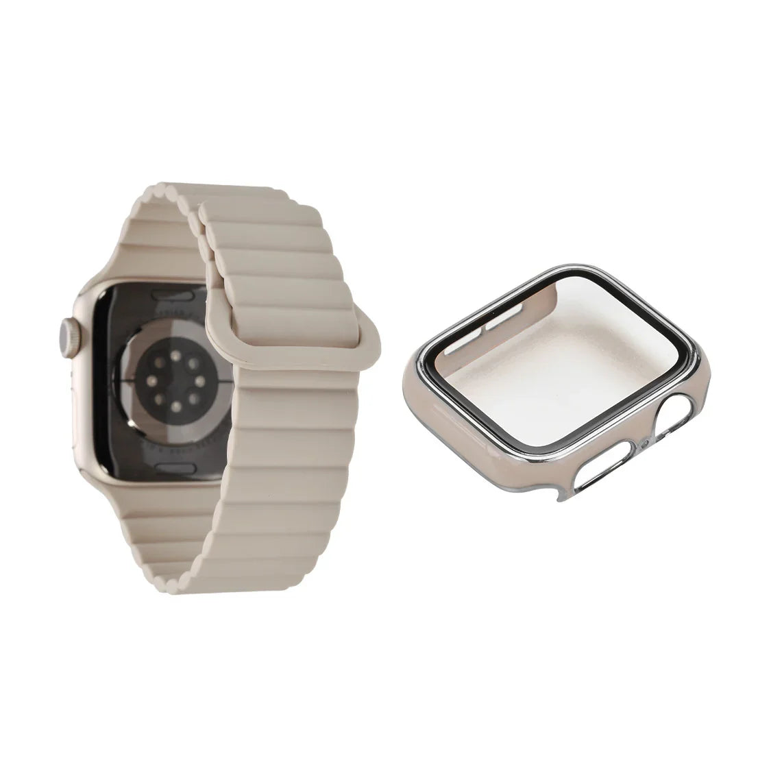 【シリーズ11・SE3対応】マグネット シリコン アップルウォッチ バンド Apple Watch ベルト 女性 レディース スポーツ 金属アレルギー | エブリィバンド