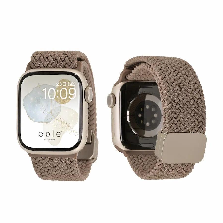 アップルウォッチ バンド 蒸れない マグネット 磁石 くすみ カラー ナイロン applewatch バンド アップルウォッチバンド 38mm 42mm 40mm 44mm 45mm 46mm 49mm ウルトラ アップルウォッチ10 アップルウォッチ9 アップルウォッチ8 アップルウォッチ7 アップルウォッチ6 アップルウォッチSE アップルウォッチ5 4 3 2 applewatchband おしゃれかわいい ブラウン 茶色 トープ