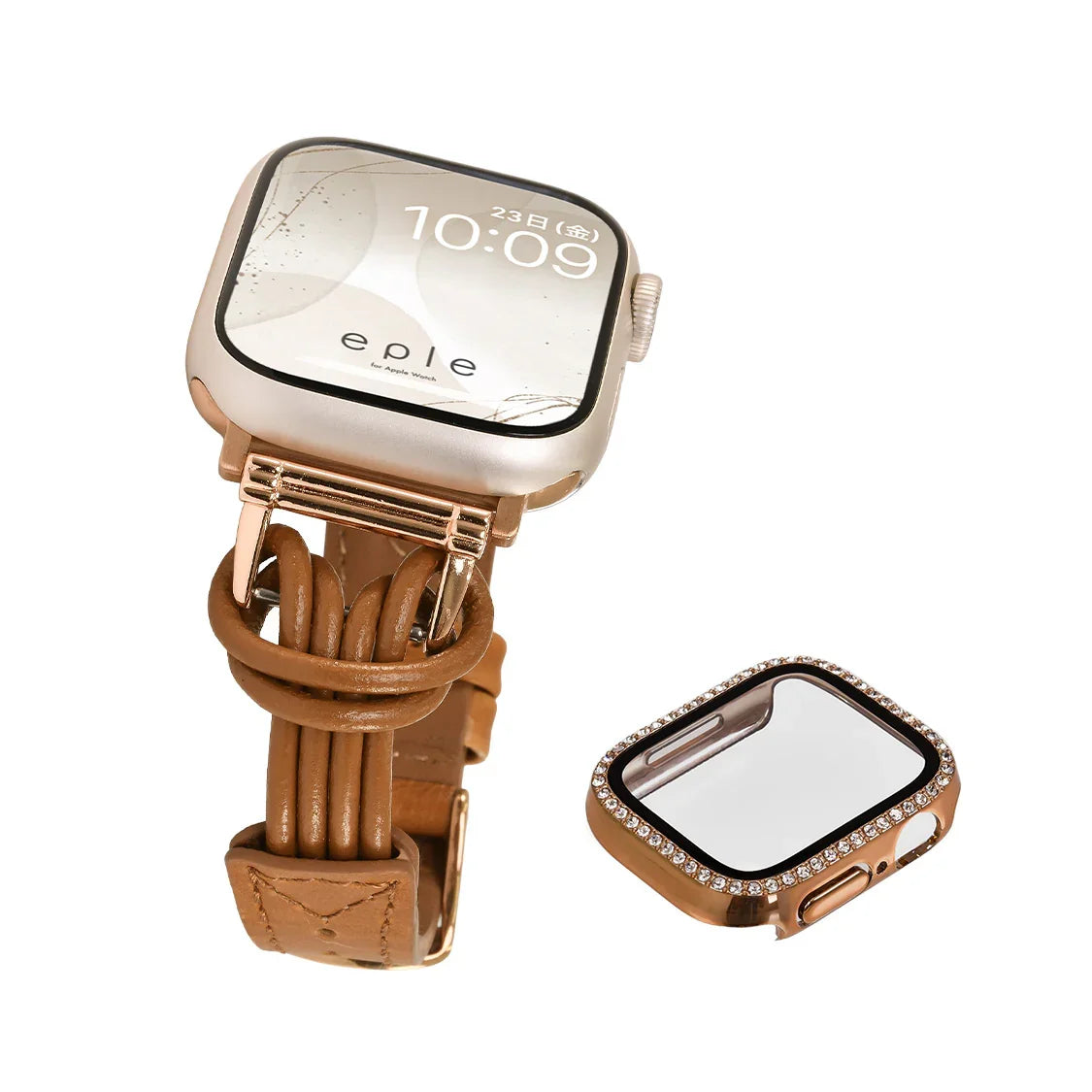 【シリーズ11・SE3対応】華奢 見え 大人 かわいい 本革 AppleWatch ( アップルウォッチ ) レザー バンド 38 40 41 42 44 45 46 49 mm |フィーネシングル