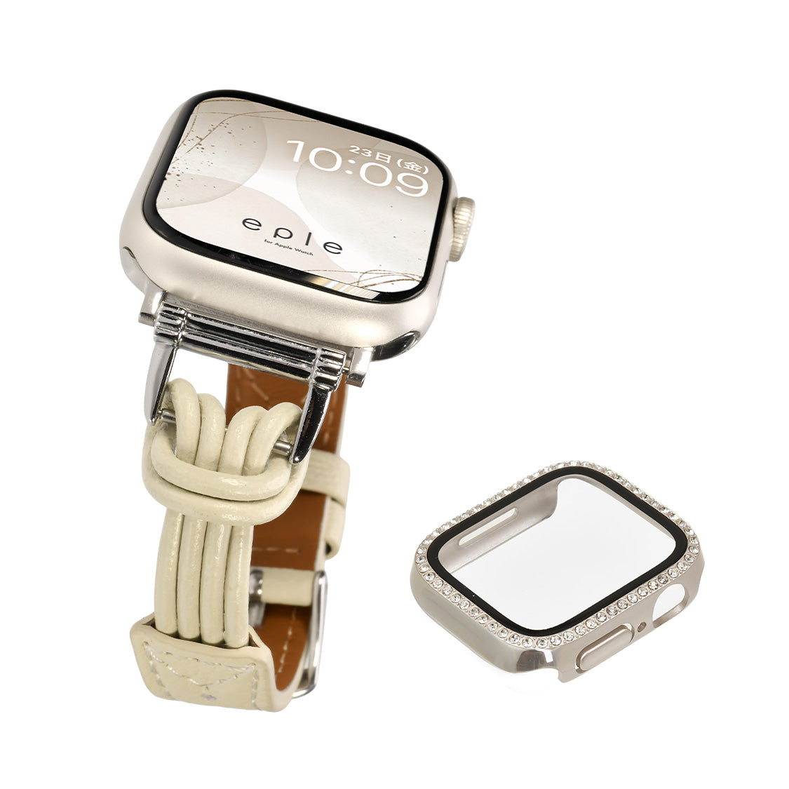 華奢 見え 大人 かわいい 本革 AppleWatch ( アップルウォッチ ) レザー バンド 38 40 41 42 44 45 46 49 mm |フィーネシングル