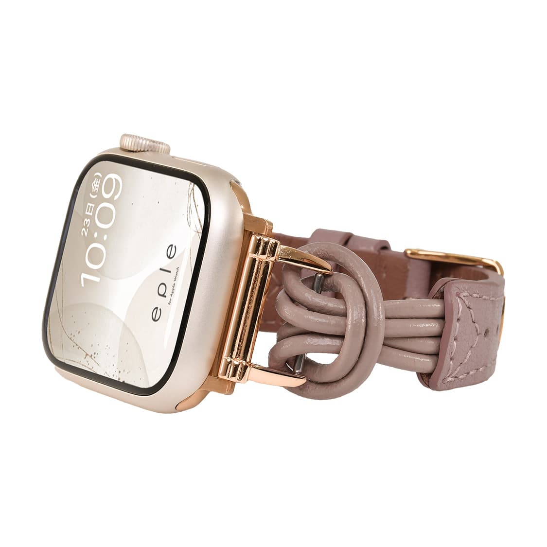 【シリーズ11・SE3対応】華奢 見え 大人 かわいい 本革 AppleWatch ( アップルウォッチ ) レザー バンド 38 40 41 42 44 45 46 49 mm |フィーネシングル