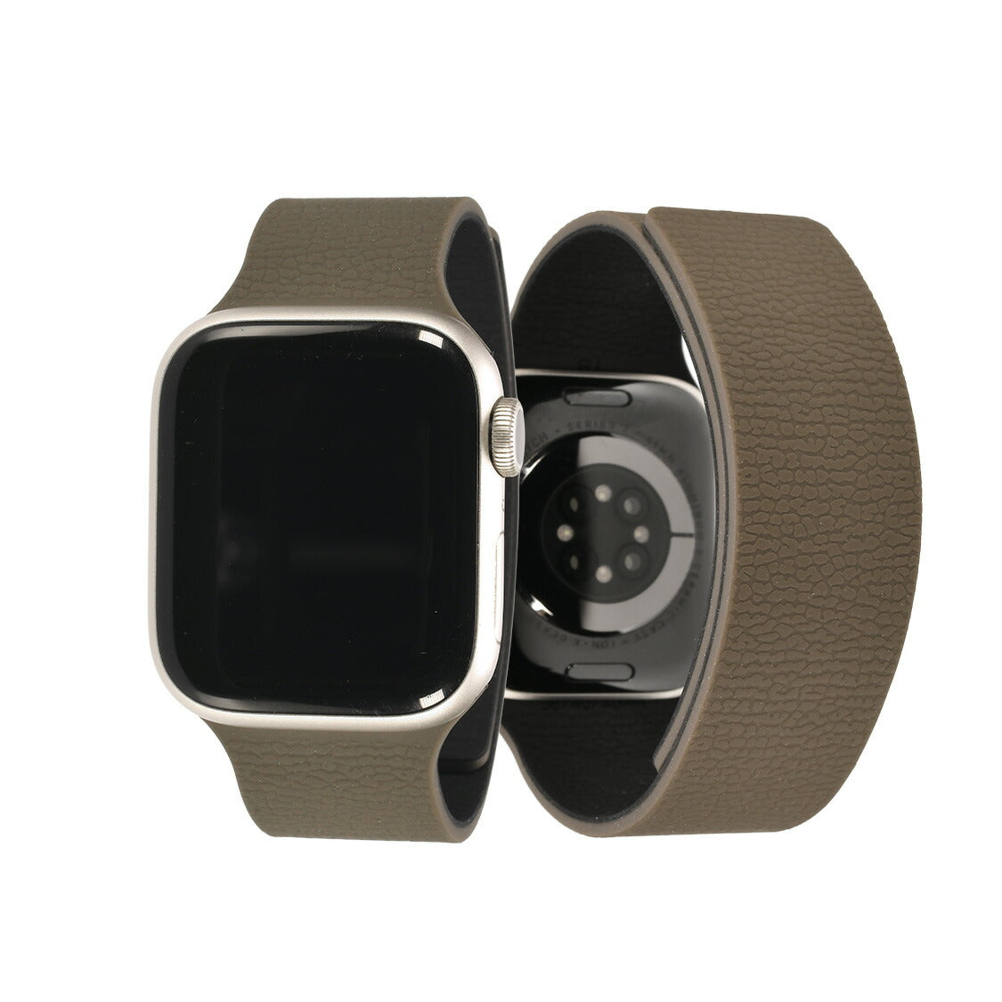 【シリーズ11・SE3・Ultra3対応】アップルウォッチ バンド シリコン メンズ マグネット シリコンバンド AppleWatchバンド アップルウォッチベルト ネオンカラー ネオン シリコンベルト ワンタッチ おしゃれ apple watch series 10 9 ultra2 8 りんご堂 フィットバンド 茶色 ブラウン