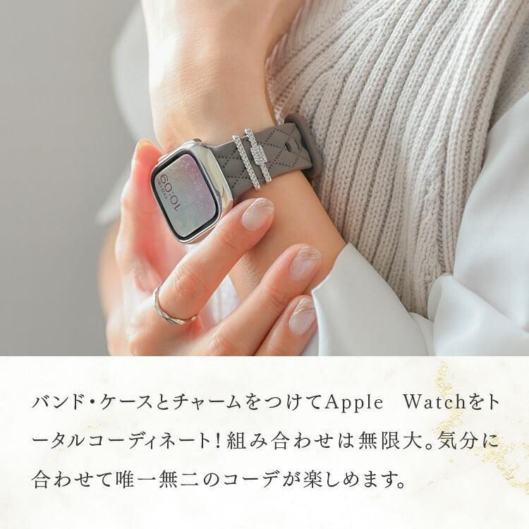 アップルウォッチ チャーム かわいい バンド アクセサリー AppleWatch ウルトラ 10 9 8 7 6 SE 5 4 3 2 1 おしゃれ ゴールド シルバー | アクセサリー チャーム
