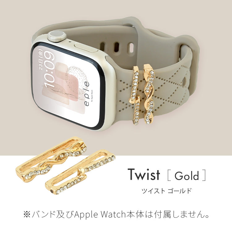 アップルウォッチ チャーム かわいい バンド アクセサリー AppleWatch ウルトラ 10 9 8 7 6 SE 5 4 3 2 1 おしゃれ ゴールド シルバー | アクセサリー チャーム