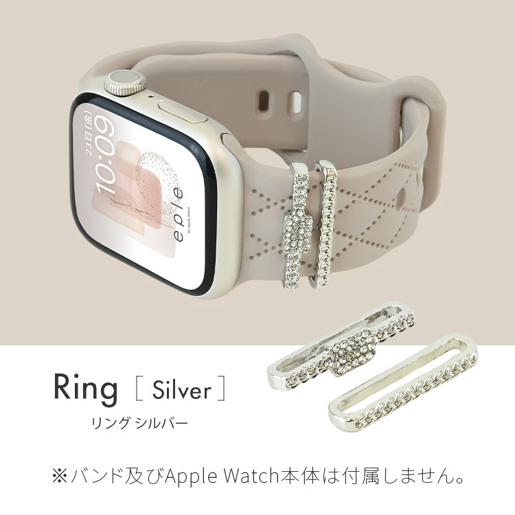 アップルウォッチ チャーム かわいい バンド アクセサリー AppleWatch ウルトラ 10 9 8 7 6 SE 5 4 3 2 1 おしゃれ ゴールド シルバー | アクセサリー チャーム