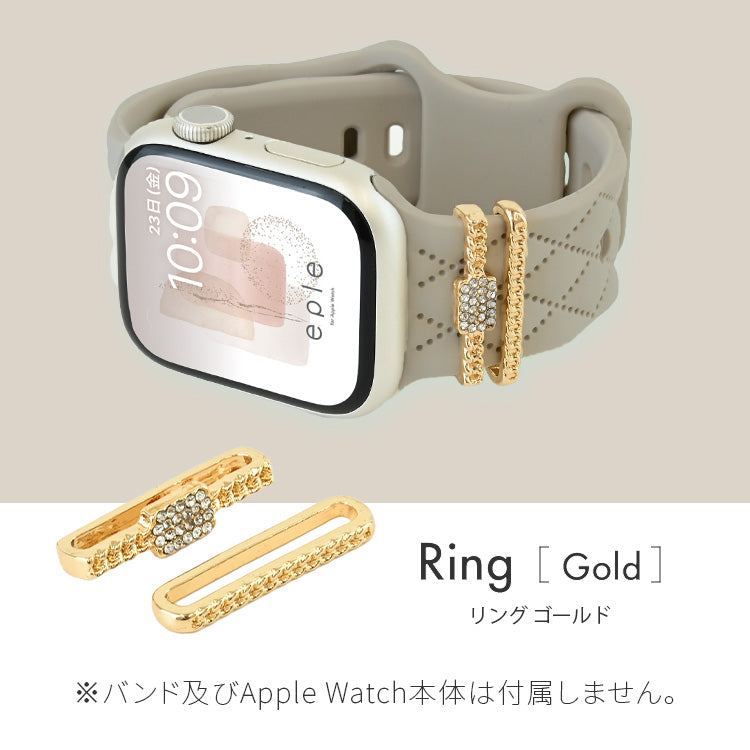 アップルウォッチ チャーム かわいい バンド アクセサリー AppleWatch ウルトラ 10 9 8 7 6 SE 5 4 3 2 1 おしゃれ ゴールド シルバー | アクセサリー チャーム