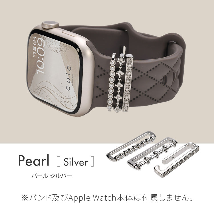 アップルウォッチ チャーム かわいい バンド アクセサリー AppleWatch ウルトラ 10 9 8 7 6 SE 5 4 3 2 1 おしゃれ ゴールド シルバー | アクセサリー チャーム