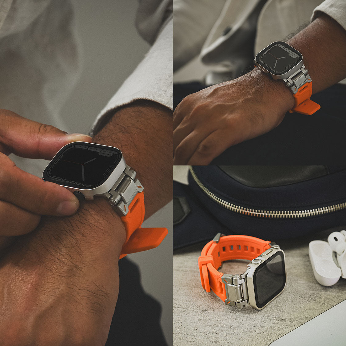 アップルウォッチ バンド apple watch ベルト レザー TPU 高級 45mm 44mm 42mm 46mm 49mm 男性 オシャレ かっこいい 耐水性 伸縮性 耐衝撃性 シリーズ 10 9 8 7 se 6 5 4 3 2 1 カジュアル アウトドア |りんご堂|カタナ 刀 オンレジ