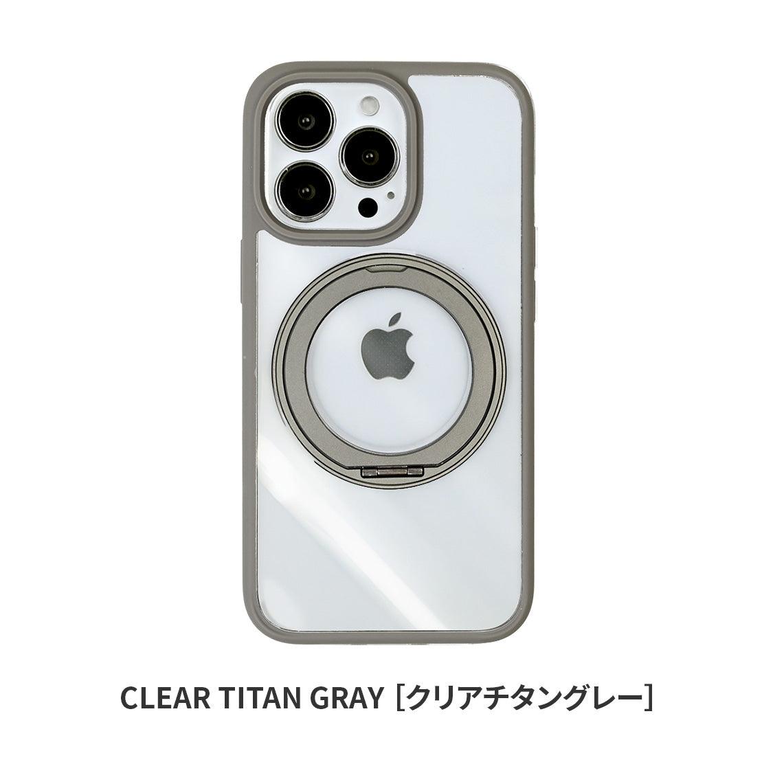 iphone 17 ケース MagSafe対応 強力 マグセーフ対応 ワイヤレス充電対応 リングスタンド スマホリング 落下防止 リング付き 360度回転 360° クリアケース 透明 背面クリア シンプル 推し活 iPhone13 14 15 16 Pro ProMax Plus クリア グレー
