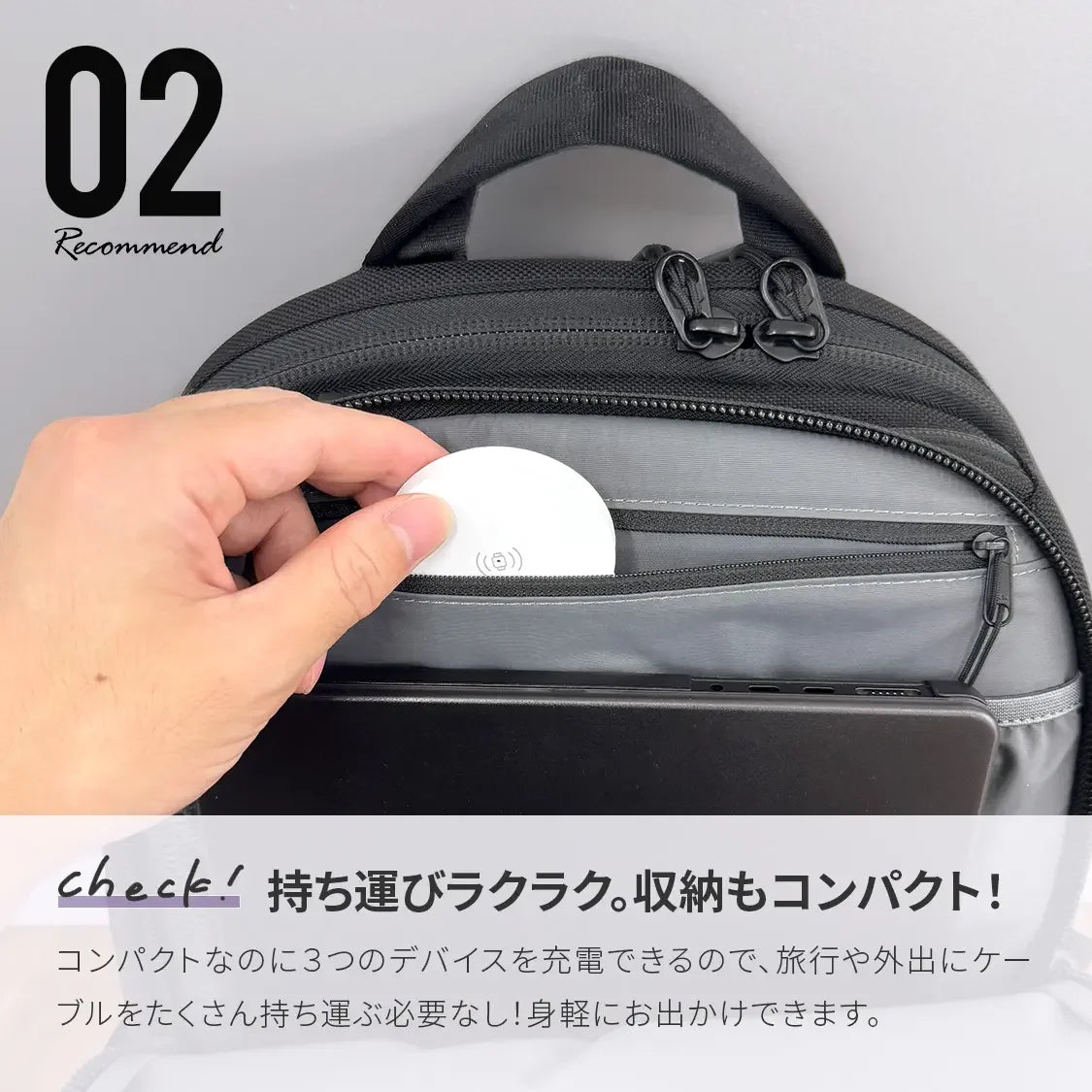 iPhone 、 Apple Watch 、 Airpods 用 3台同時置くだけ 充電 持ち運び 持ち運ぶ ワイヤレス 同時充電器 アイフォン エアーポッズ アップルウォッチ スマホ充電器|mobie モビー