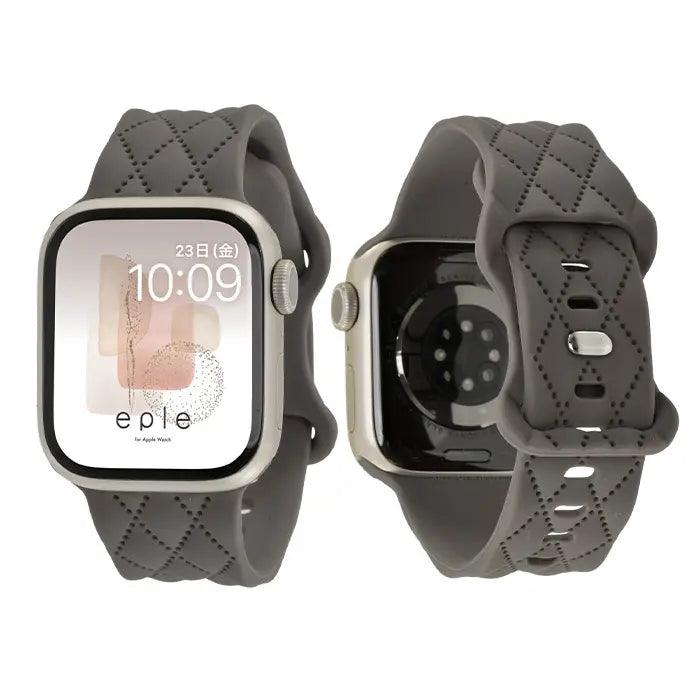 Apple Watch バンド アップルウォッチ ベルト シリコン 女性 レディース 人気 かわいい 金属アレルギー くすみ マトラッセ apple watch series 10 x 9 8 SE2 7 SE 6 5 4 3 対応 38 40mm 41mm 42mm 44mm 45mm 46mm ブラウン