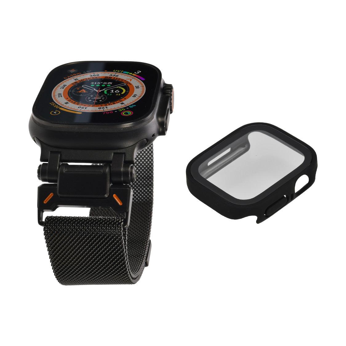 【シリーズ11・SE3・Ultra3対応】マグネット ステンレス メッシュ アップウォッチバンド メンズ Apple Watch ベルト | カタナ現世
