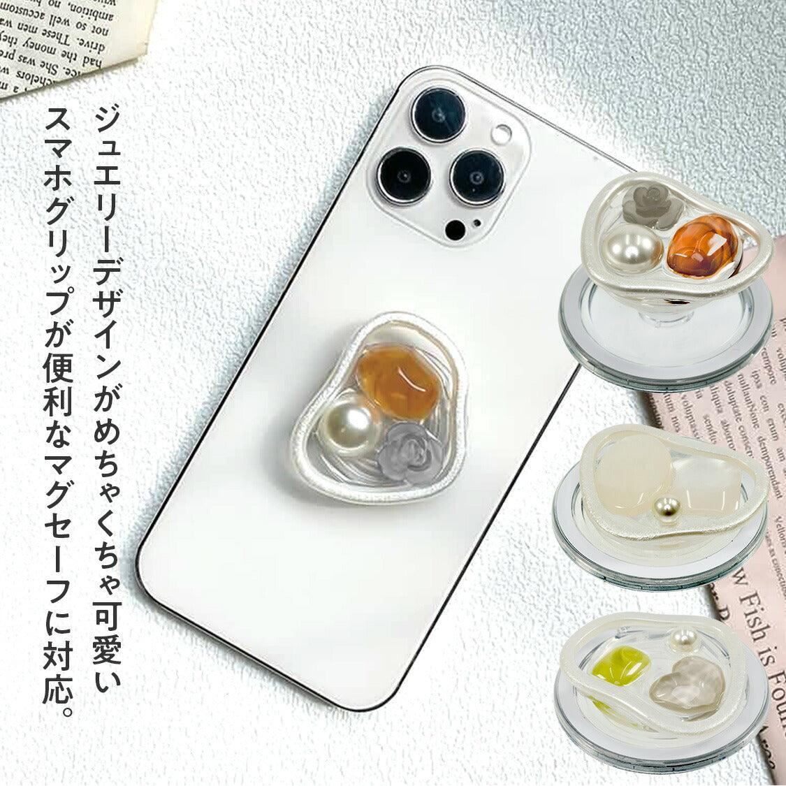 グリップ MagSafe対応 スマホ iPhone グリップ 女性に人気 おしゃれ ジュエリーグリップ 詳細画像3