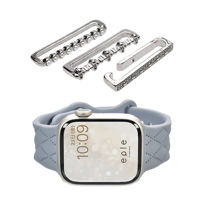 大人可愛い キルティング 柄 アップルウォッチ シリコンバンド AppleWatch Band | マトラッセ