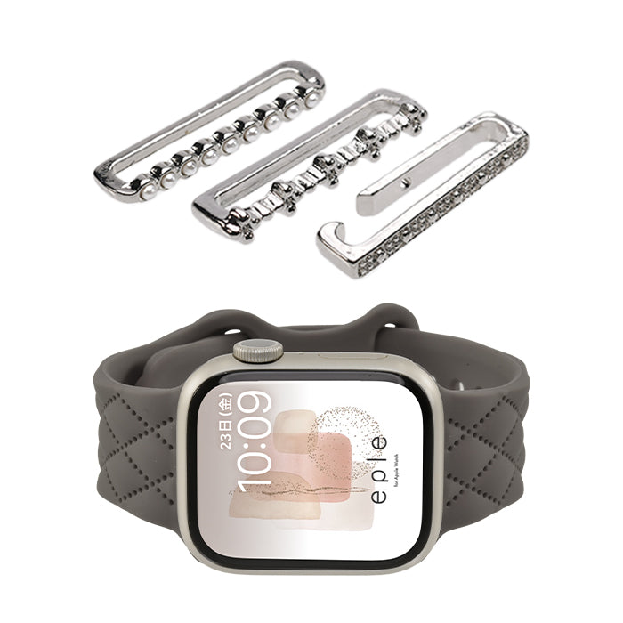 大人可愛い キルティング 柄 アップルウォッチ シリコンバンド AppleWatch Band | マトラッセ
