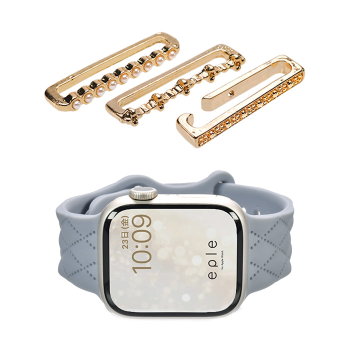 大人可愛い キルティング 柄 アップルウォッチ シリコンバンド AppleWatch Band | マトラッセ