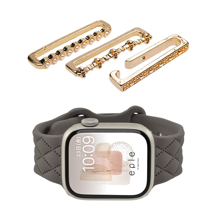大人可愛い キルティング 柄 アップルウォッチ シリコンバンド AppleWatch Band | マトラッセ