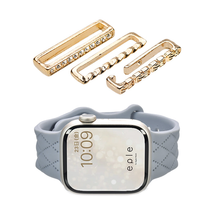 大人可愛い キルティング 柄 アップルウォッチ シリコンバンド AppleWatch Band | マトラッセ