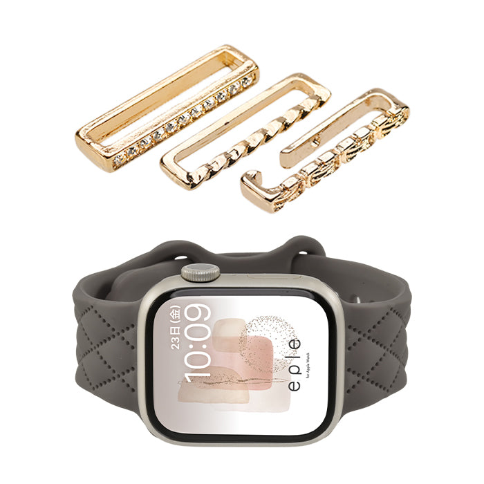 大人可愛い キルティング 柄 アップルウォッチ シリコンバンド AppleWatch Band | マトラッセ