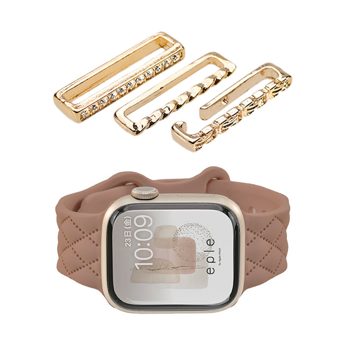 大人可愛い キルティング 柄 アップルウォッチ シリコンバンド AppleWatch Band | マトラッセ