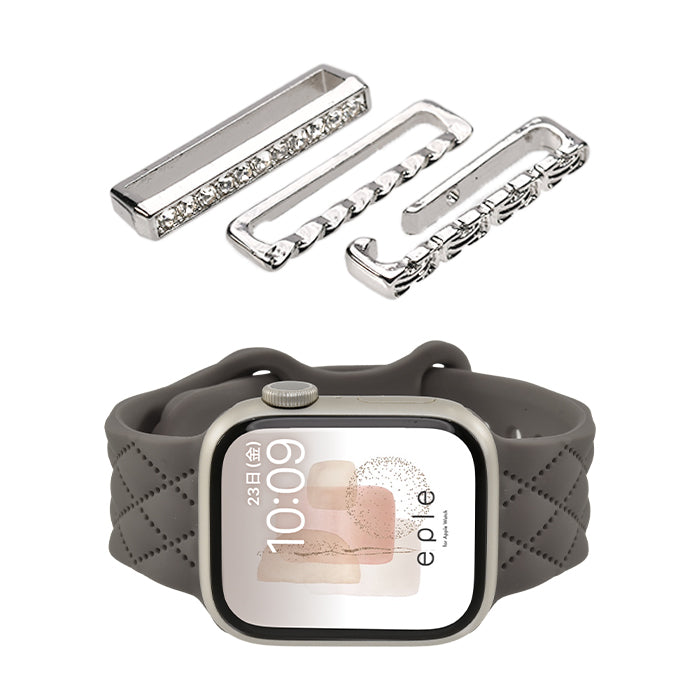 大人可愛い キルティング 柄 アップルウォッチ シリコンバンド AppleWatch Band | マトラッセ