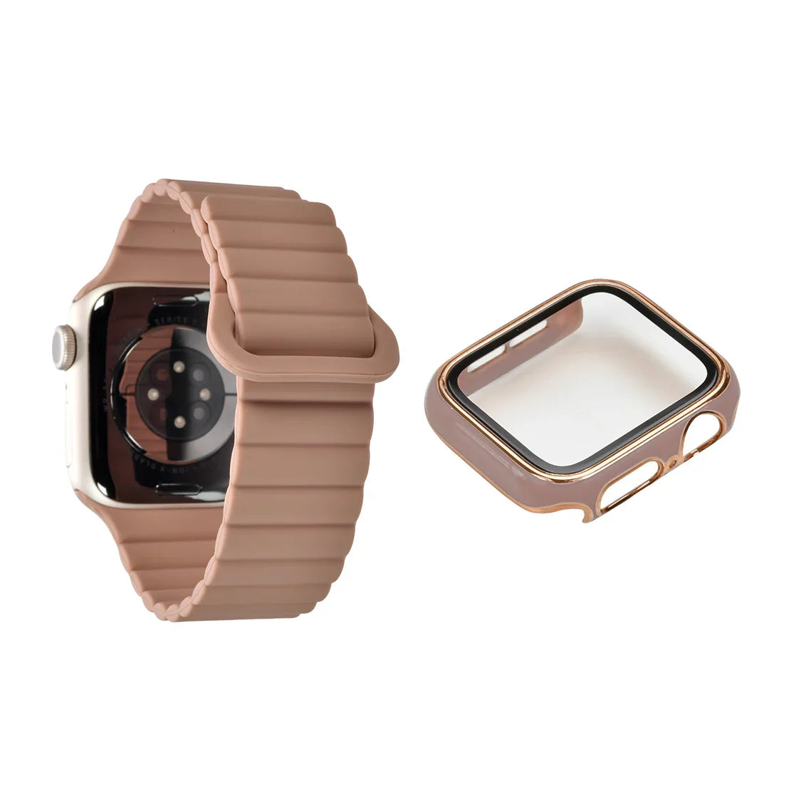 【シリーズ11・SE3対応】マグネット シリコン アップルウォッチ バンド Apple Watch ベルト 女性 レディース スポーツ 金属アレルギー | エブリィバンド