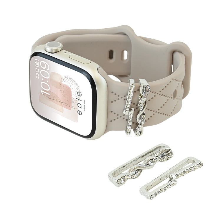 アップルウォッチ チャーム かわいい バンド アクセサリー AppleWatch ウルトラ 10 9 8 7 6 SE 5 4 3 2 1 おしゃれ ゴールド シルバー | アクセサリー チャーム