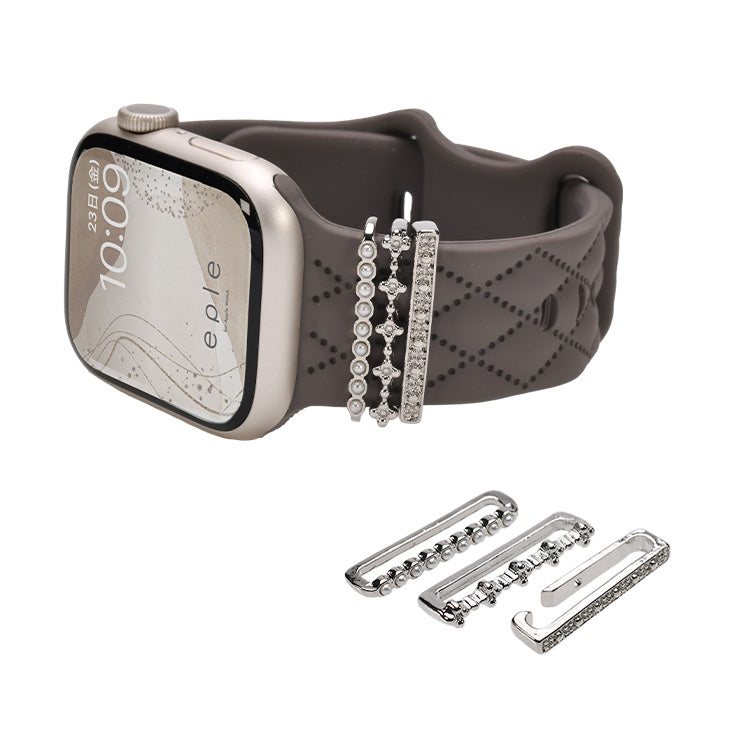 アップルウォッチ チャーム かわいい バンド アクセサリー AppleWatch ウルトラ 10 9 8 7 6 SE 5 4 3 2 1 おしゃれ ゴールド シルバー | アクセサリー チャーム