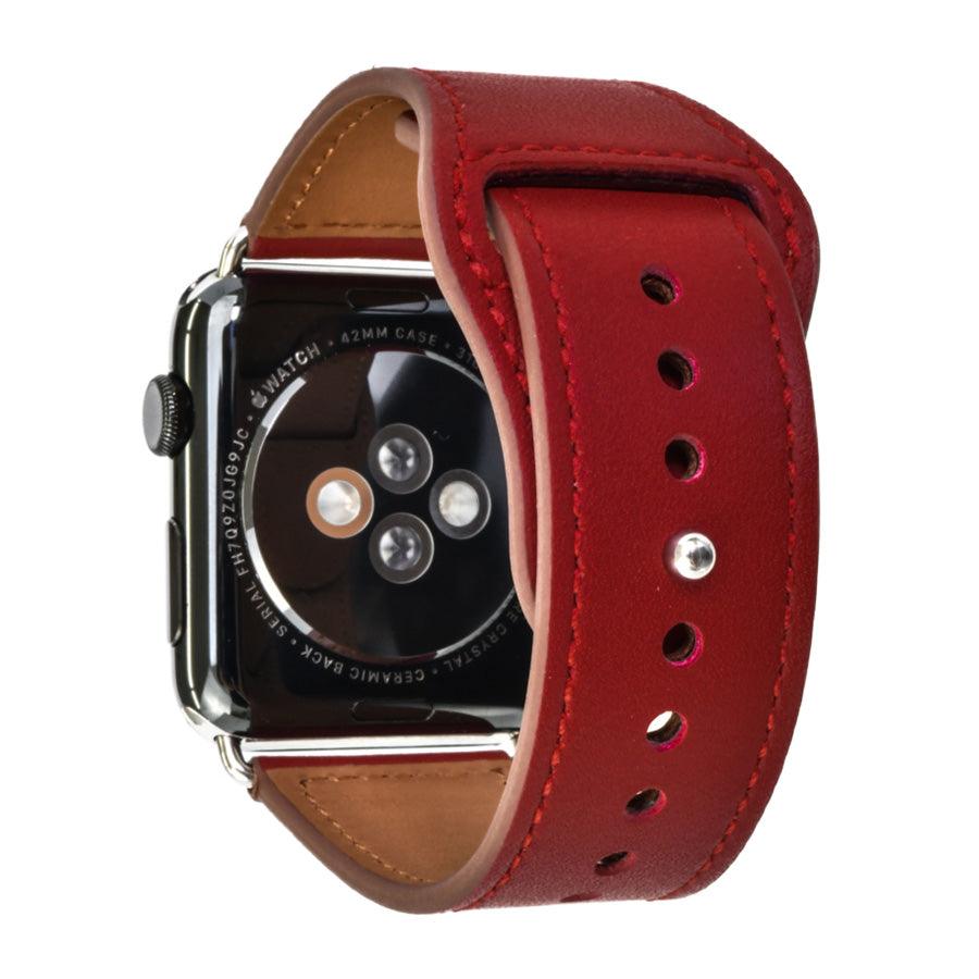【シリーズ11・SE3対応】 本革 レザー アップルウォッチ バンド Apple Watch ベルト 金属アレルギー対応 シンプル | スマートレザーバンド
