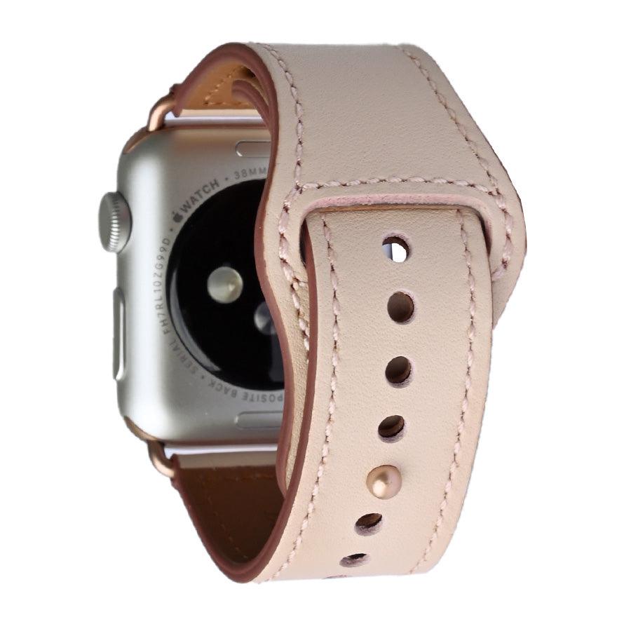 【シリーズ11・SE3対応】 本革 レザー アップルウォッチ バンド Apple Watch ベルト 金属アレルギー対応 シンプル | スマートレザーバンド