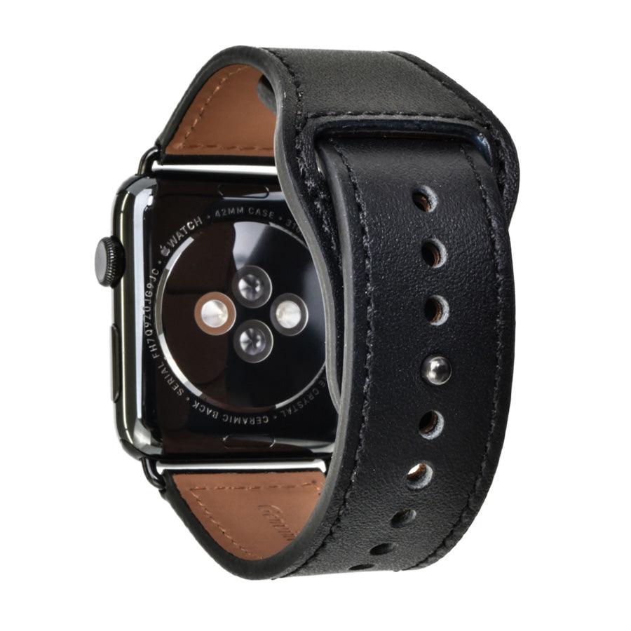 【シリーズ11・SE3対応】 本革 レザー アップルウォッチ バンド Apple Watch ベルト 金属アレルギー対応 シンプル | スマートレザーバンド