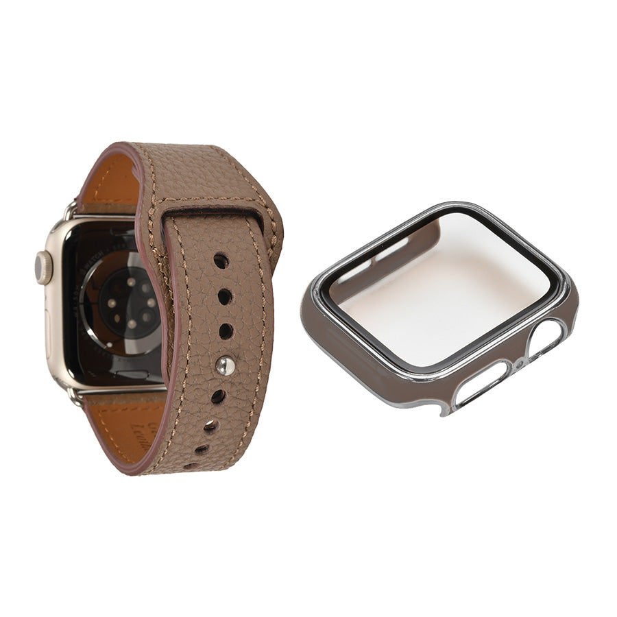 【全20色】 本革 レザー アップルウォッチ バンド Apple Watch ベルト 金属アレルギー対応 シンプル | スマートレザーバンド