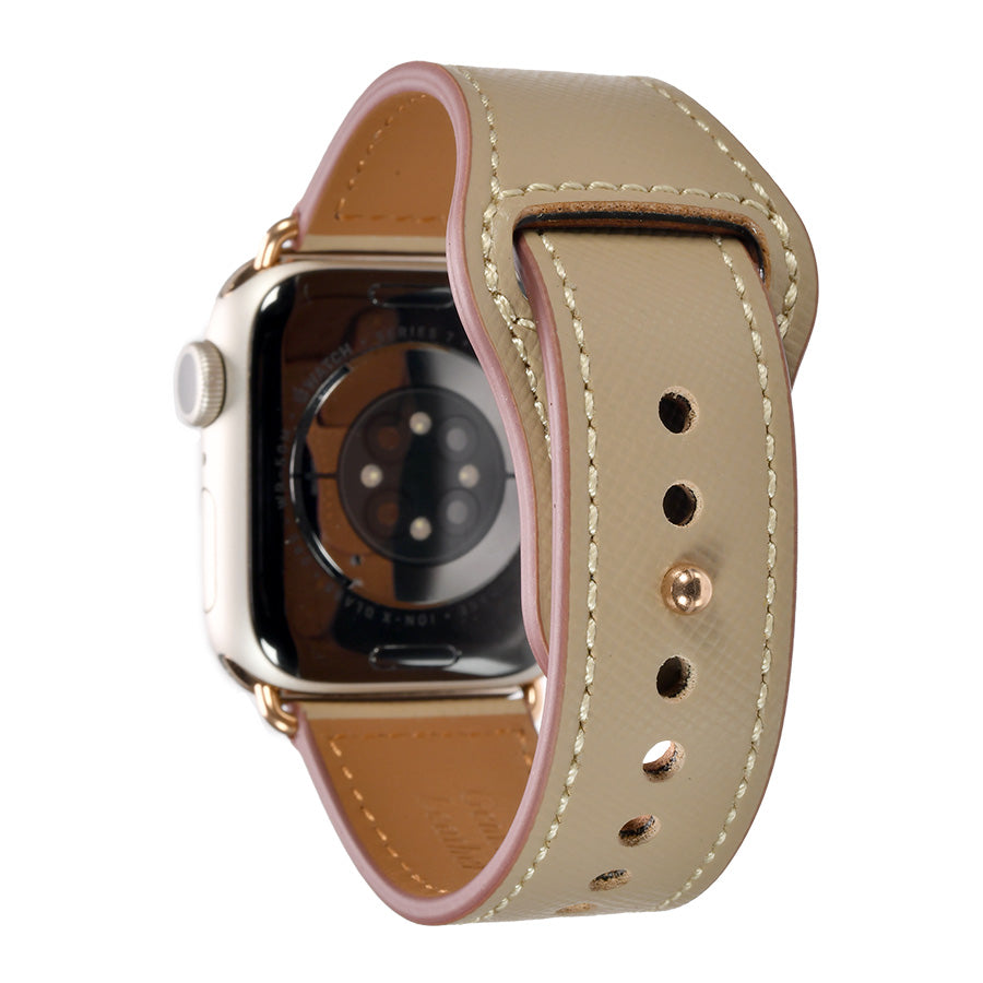 【全24色】 本革 レザー アップルウォッチ バンド Apple Watch ベルト 金属アレルギー対応 シンプル | スマートレザーバンド