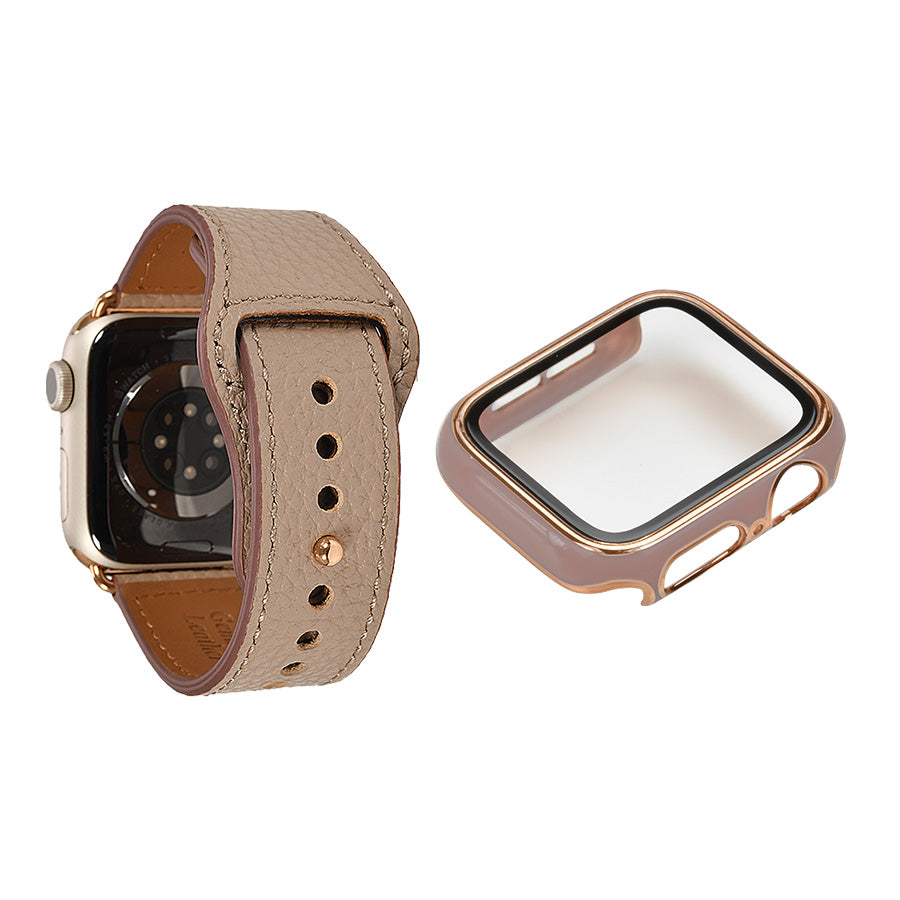 【全20色】 本革 レザー アップルウォッチ バンド Apple Watch ベルト 金属アレルギー対応 シンプル | スマートレザーバンド