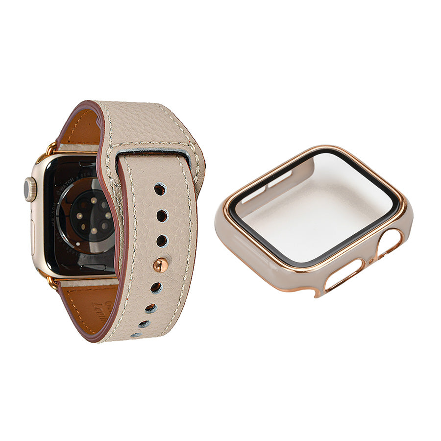 【全20色】 本革 レザー アップルウォッチ バンド Apple Watch ベルト 金属アレルギー対応 シンプル | スマートレザーバンド