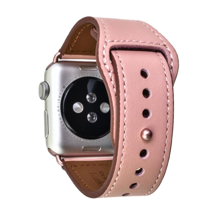 【シリーズ11・SE3対応】 本革 レザー アップルウォッチ バンド Apple Watch ベルト 金属アレルギー対応 シンプル | スマートレザーバンド