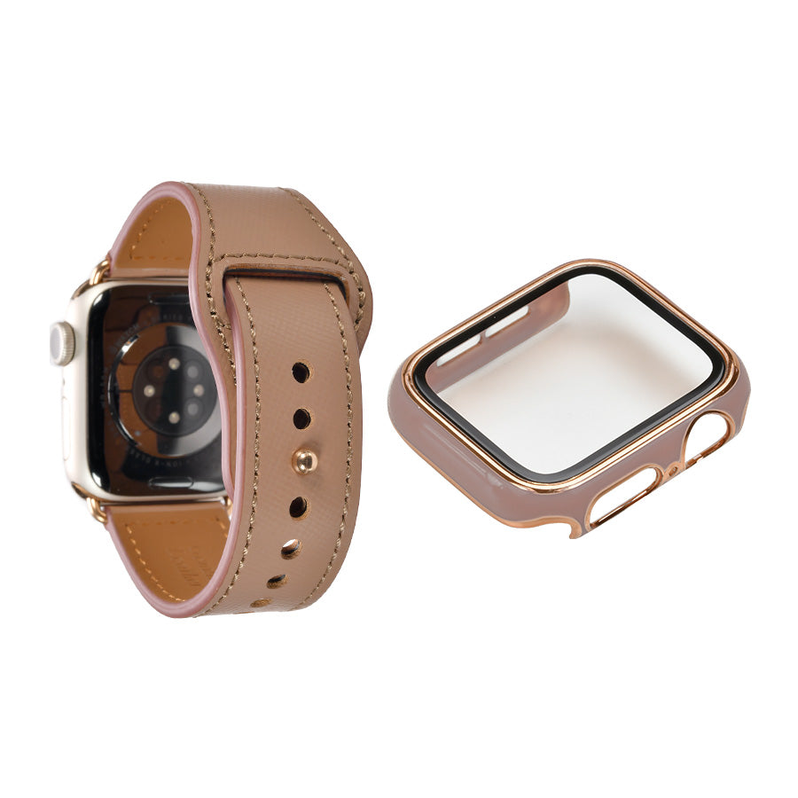 【全24色】 本革 レザー アップルウォッチ バンド Apple Watch ベルト 金属アレルギー対応 シンプル | スマートレザーバンド