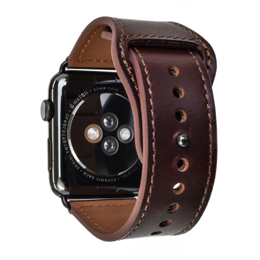 【シリーズ11・SE3対応】 本革 レザー アップルウォッチ バンド Apple Watch ベルト 金属アレルギー対応 シンプル | スマートレザーバンド