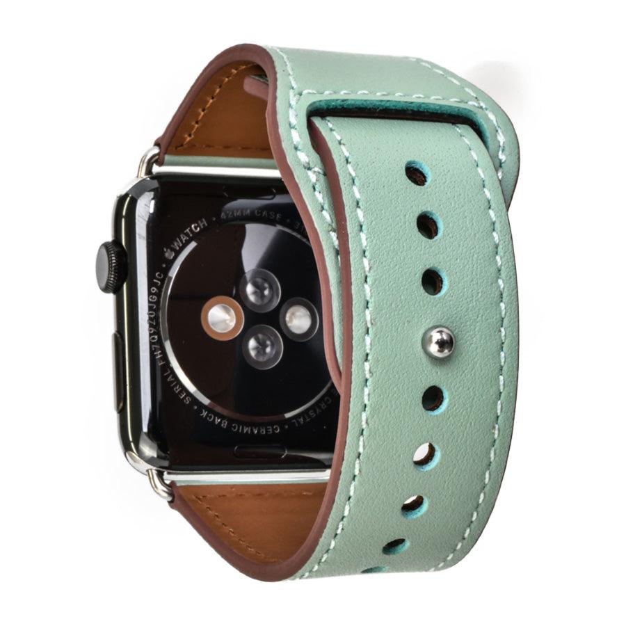 【シリーズ11・SE3対応】 本革 レザー アップルウォッチ バンド Apple Watch ベルト 金属アレルギー対応 シンプル | スマートレザーバンド