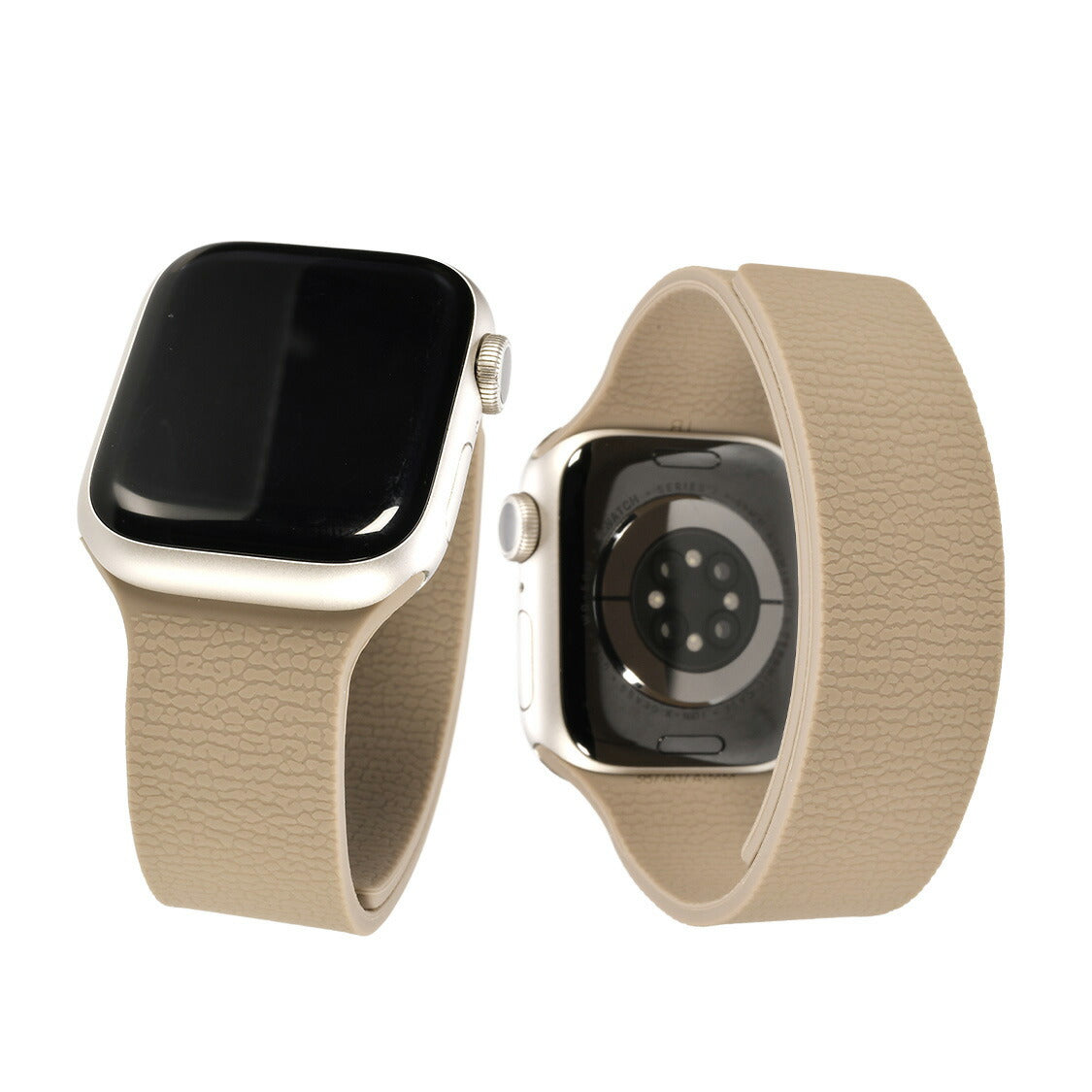 【シリーズ11・SE3対応】マグネットで簡単着脱 Apple Watch(アップルウォッチ)バンド シリコン 金属アレルギー対応 | スムーシー